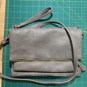 Grey fold over purse Stitchfix